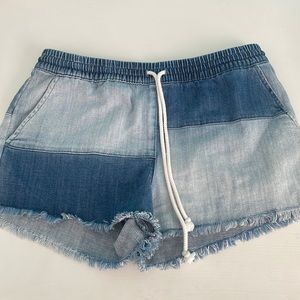 AERIE jean short with draw string